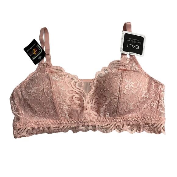 Bali Bra Size Small Lace Desire Wirefree Lace Converatble Comfort Flex DFW591 - Picture 3 of 9
